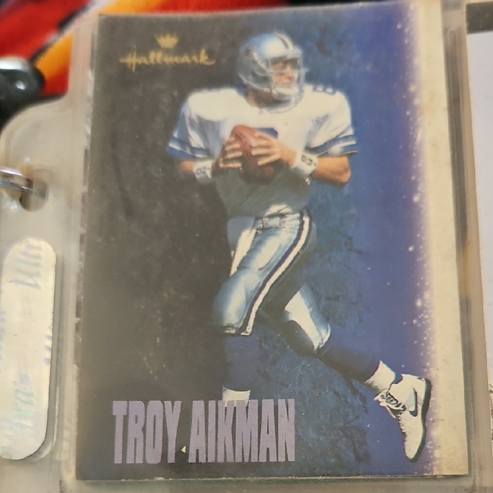 Hallmark Football Card with Blue and Silver